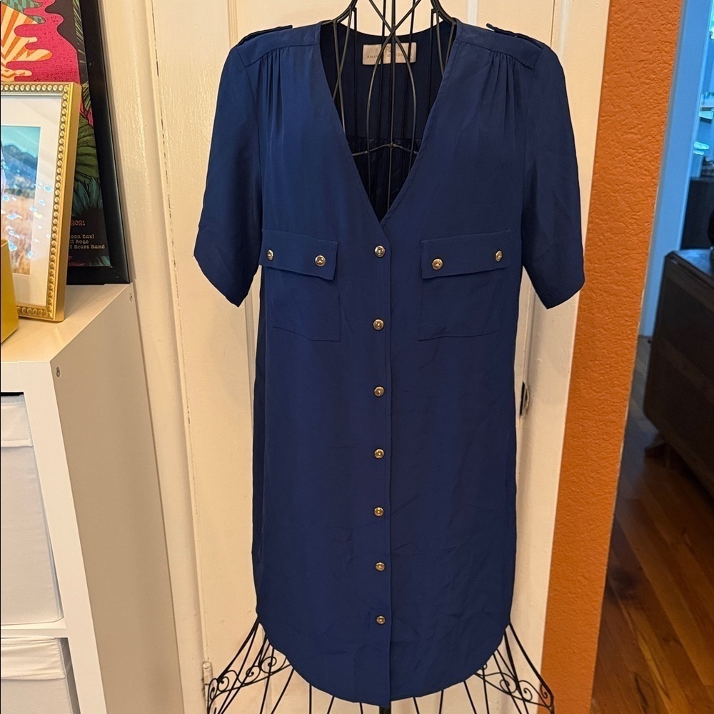 Amanda Uprichard Navy Dress-Sz S